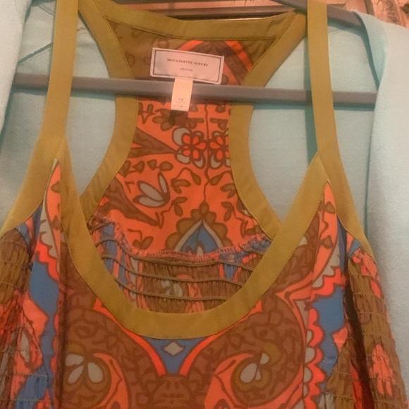 Beautiful colorful silky sleeveless designer dress ( sweater included) - Picture 4 of 7